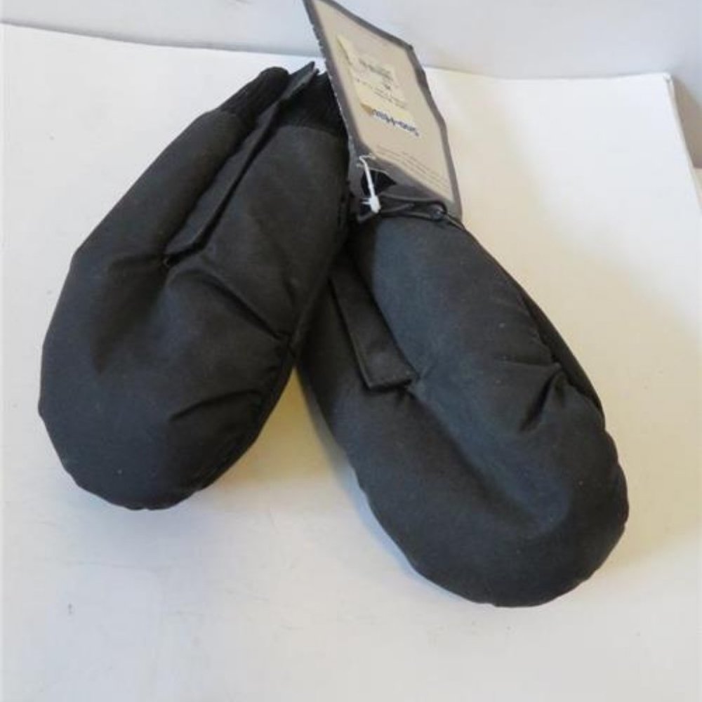 NWT KIDS  FERA BLACK MITTEN SKI GLOVES XL